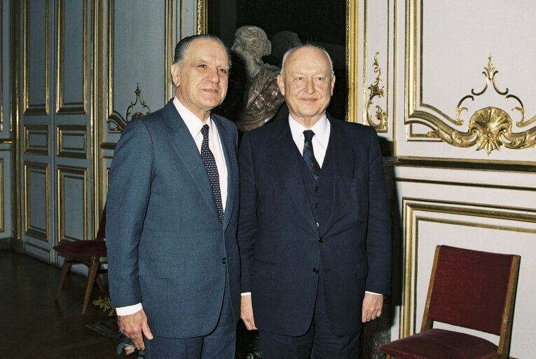 Foto 10: Arrival of new Spanish and Portuguese delegations, Reception at the Chateau des Rohan in Strasbourg