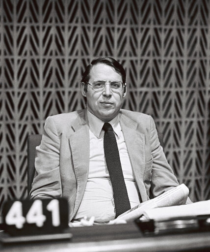 The MEP Klaus H.W. WETTIG during a session in Strasbourg in May 1981.