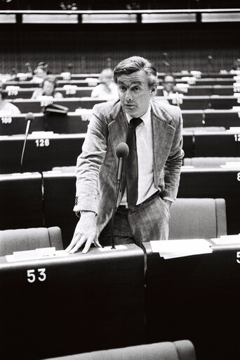 The MEP Pieter DANKERT during a session in Strasbourg on May 1980.