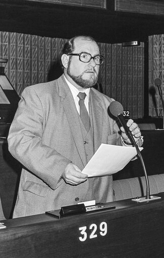 Portrait of MEP Roland MARCHESIN during the plenary session in Strasbourg