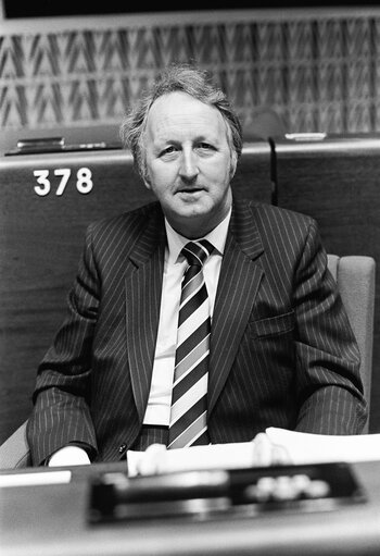 Nuotrauka 34: The MEP Thomas MEGAHY during a session in Strasbourg in May 1981.