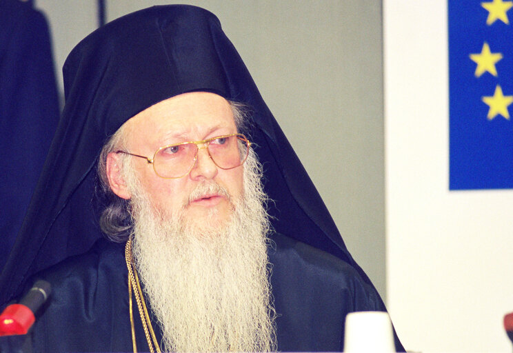 Foto 44: Press Conference of the Orthodox Ecumenical Patriarch of Constantinople.