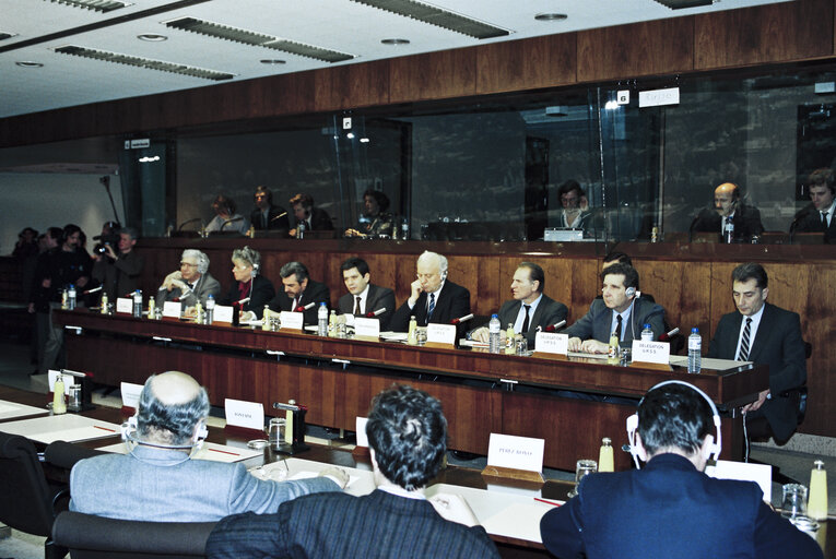 Minister of Foreign Affairs of the Soviet Union visits the European Parliament in Brussels