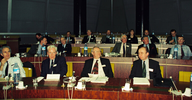 Scottish week at the European Parliament in Strasbourg. Meeting with scottish managers