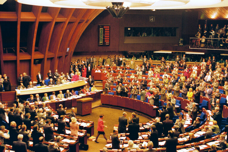 Fotografia 11: Plenary session in Strasbourg - Vote on the enlargement of the European Union for Norway, Austria, Finland, and Sweden