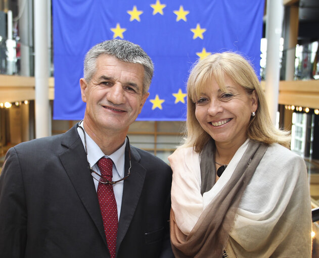 Photo 1 : MEP Anni PODIMATA meets with Jean LASALLE, French Deputy, in Strasbourg