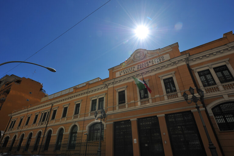 The headquarters of Zecca dello Stato in Rome