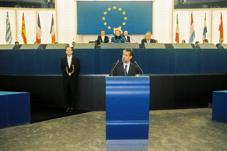 Foto 12: Sakharov Prize 1999: Plenary Session with Sakharov's winner Jose Alexandre Xanana GUSMAO