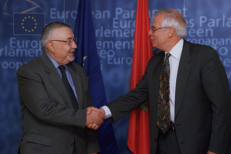 Foto 1: EP President meets with the President of the Parliament of Morocco