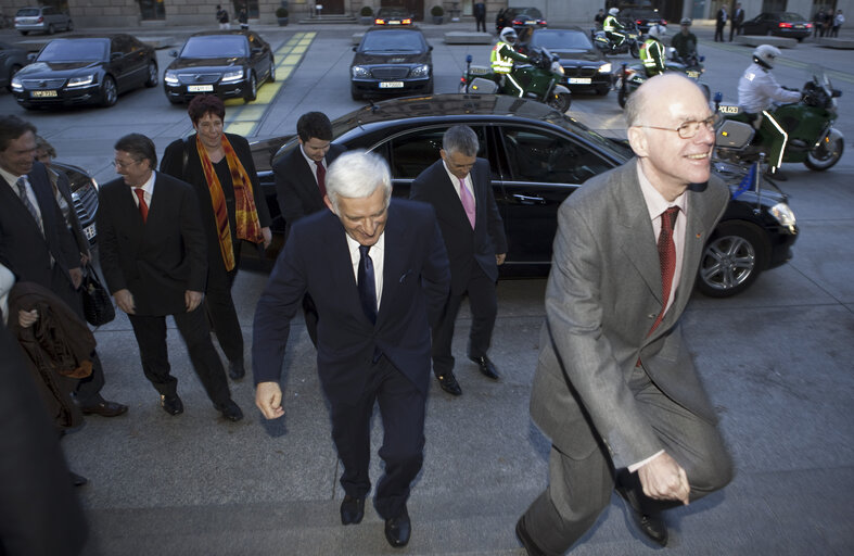 Nuotrauka 20: President of the European Parliament Jerzy Buzek meets the Speaker of the Bundestag