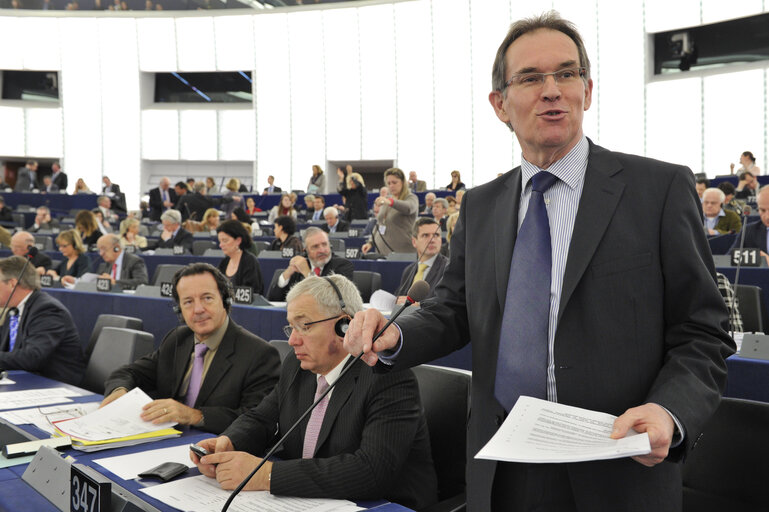 Alain CADEC  in Strasbourg Hemicycle