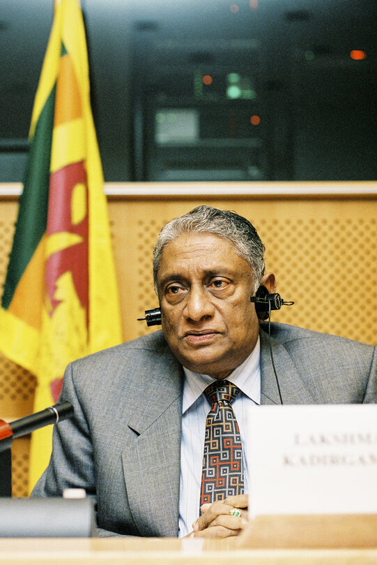 Visit of Sri Lankabhimanya LAKSHMAN KADIRGAMAR, Cabinet Minister of Foreign Affairs of Sri Lanka