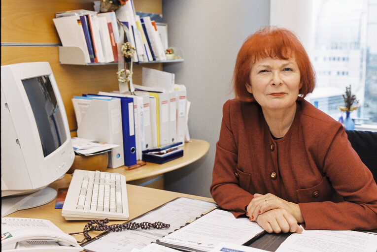 MEP Christa RANDZIO-PLATH at the European Parliament in Brussels