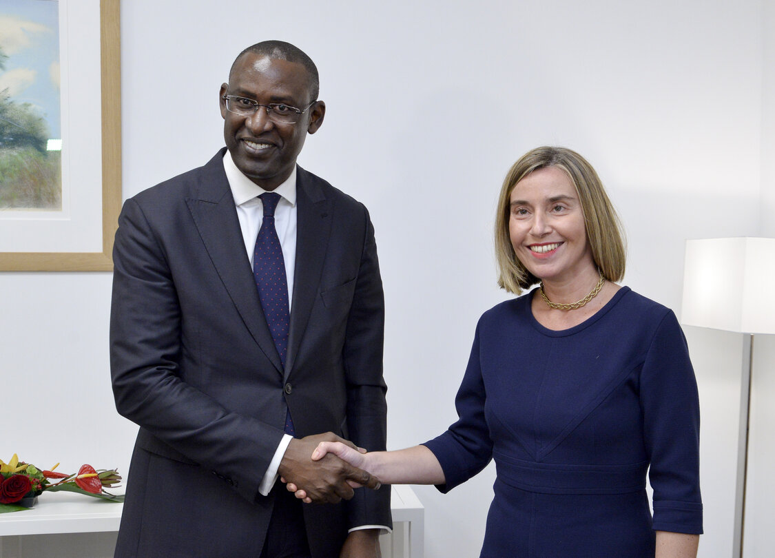 Federica MOGHERINI, High Representative of the Union for Foreign Affairs and Security Policy and Vice-President of the EC meets with Abdoulaye DIOP, Minister of Foreign Affairs of Mali