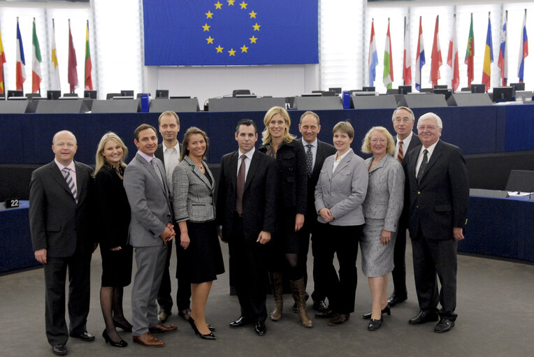 Fotografija 1: German ALDE MEPs at the EP in Strasbourg.