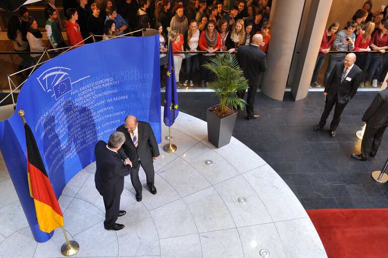 Fotografija 18: EP President welcomes the President of the Federal Republic of Germany