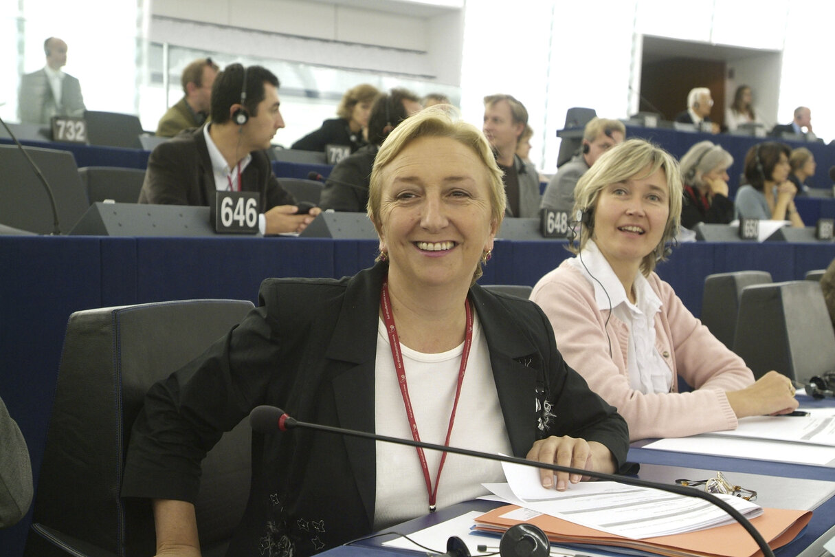 Rosa MIGUELEZ RAMOS in plenary session in Strasbourg.