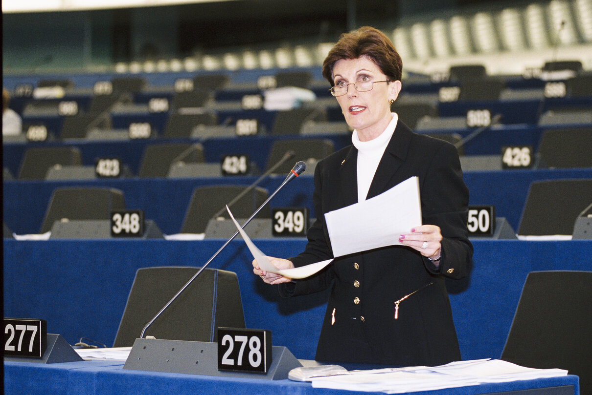 Speech of MEP Jacqueline FOSTER in Plenary Session