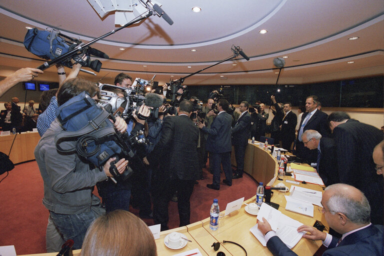 Fotografi 1: Visit of the Turkish Prime Minister to the EP.