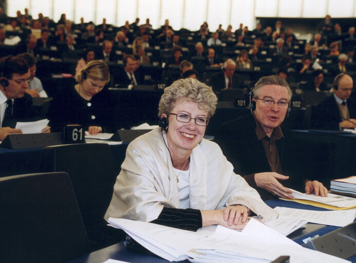 Fotografie 1: Karin RIIS JORGENSEN at the EP in Strasbourg.