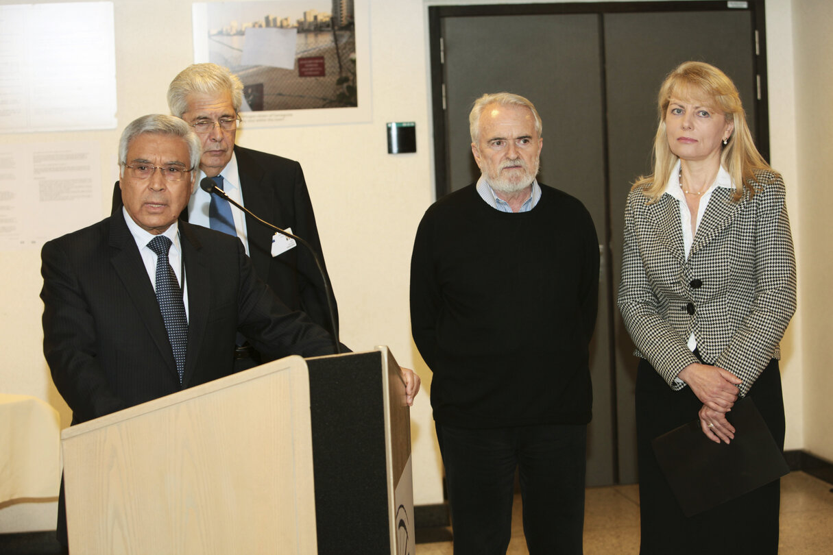 Exhibition with Mayor of Famagusta in Brussels