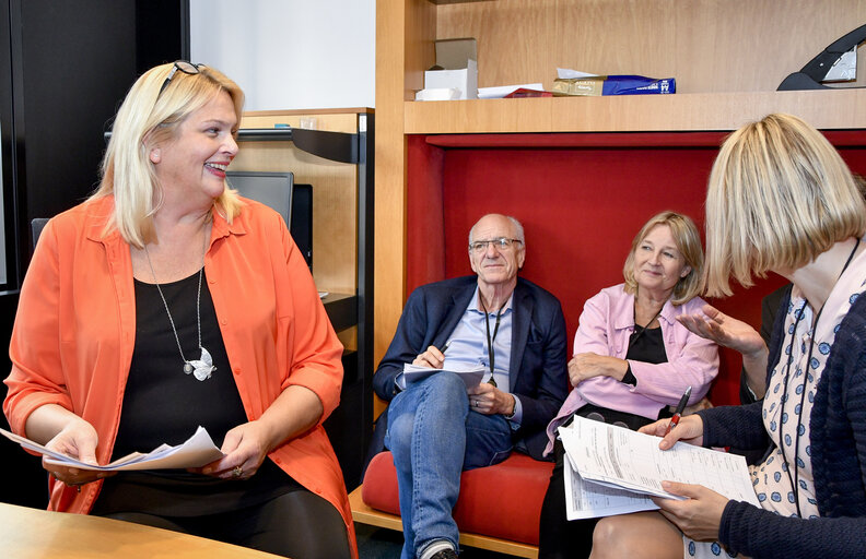 Photo 15 : Anna HEDH in the European Parliament in Strasbourg