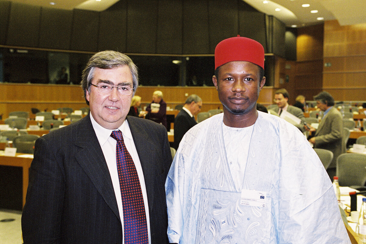 MEP Joaquim MIRANDA meets with Chikelu CHUKWUEMEKA at the European Parliament in Brussels