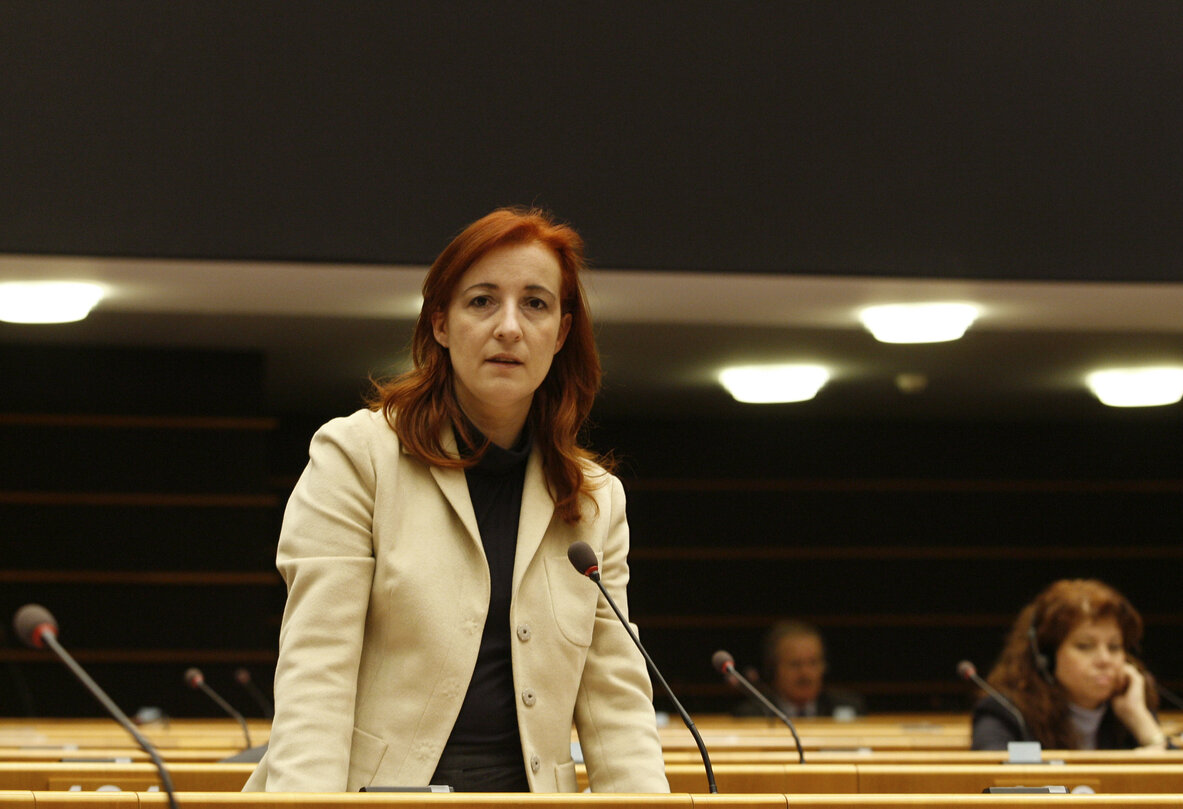 Maria Isabel SALINAS GARCIA at the EP in Brussels.