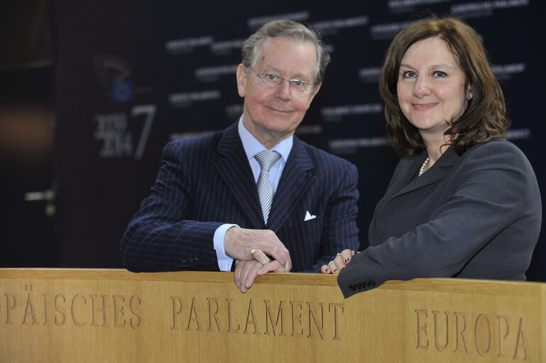Portrait of Arlene McCarthy mep and Robert GRAHAM