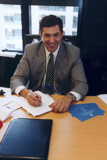 Foto 1: Stavros LAMBRINIDIS at the EP in Strasbourg.