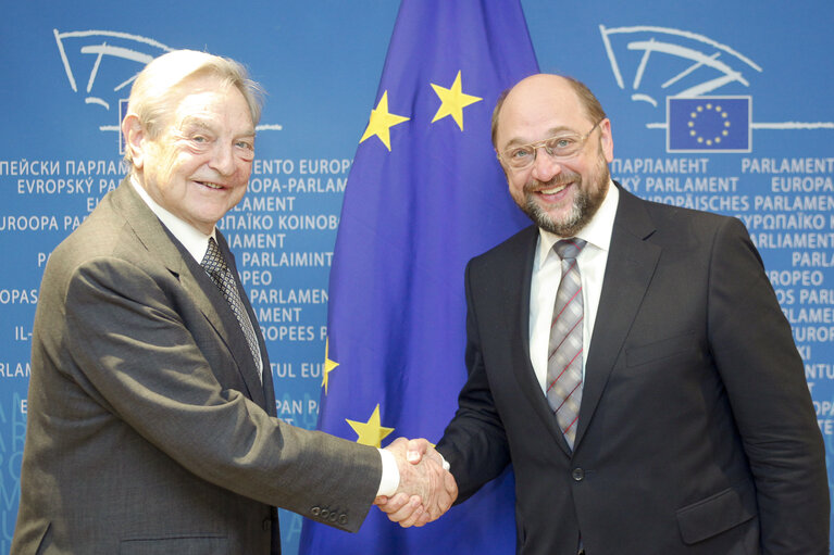 Martin SCHULZ EP President meets with George SOROS