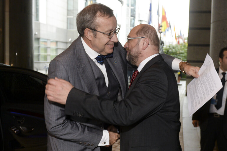 Fotografija 3: Martin SCHULZ - EP President meets with the President of Estonia