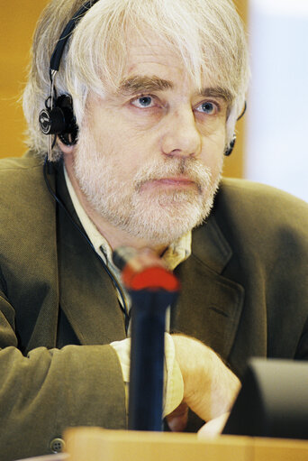 Photo 1 : MEP Per GAHRTON attends a meeting in Brussels