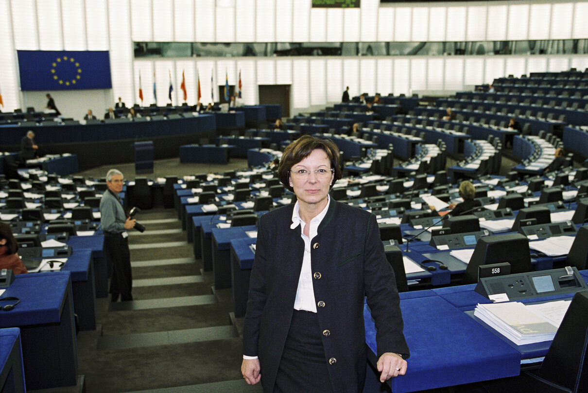 The MEP Emilia Franziska MULLER in Strasbourg in March 2002.