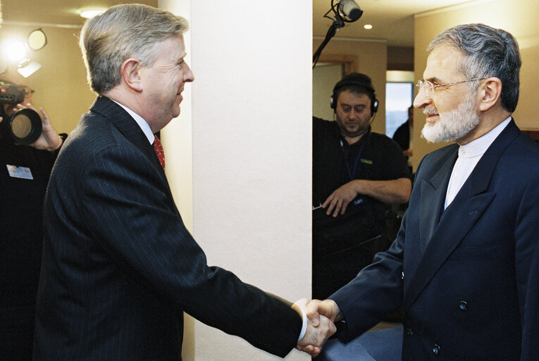 Nuotrauka 1: EP President meets with the Foreign Minister of Iran