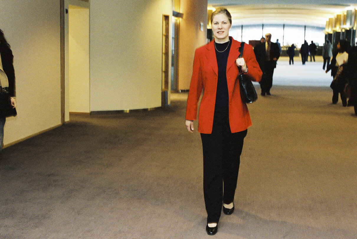 Portrait of MEP Marjo MATIKAINEN-KALLSTROM at the European Parliament in Brussels