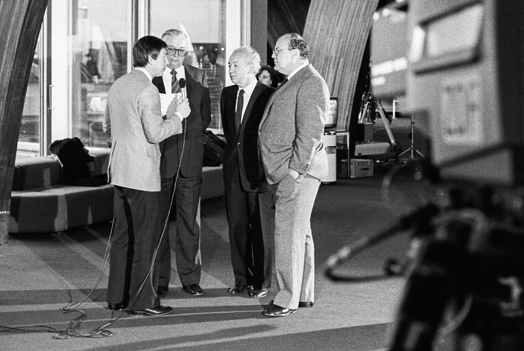 Interview at the European Parliament in Strasbourg