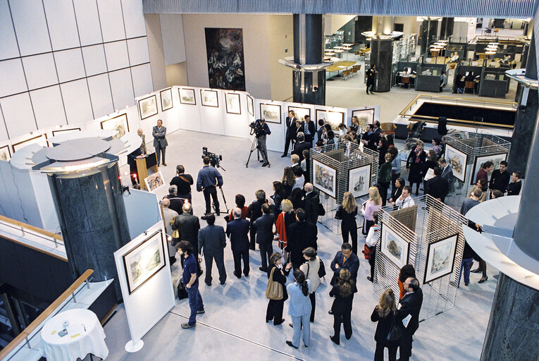 Billede 4: Exhibition  Les chemins de Saint-Jacques  at the European Parliament in Brussels