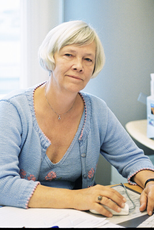 MEP Ulla Margrethe SANDBAEK at the European Parliament in Brussels