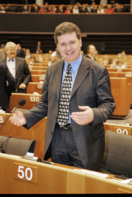 MEP Markus FERBER in Plenary Session at the European Parliament in Brussels