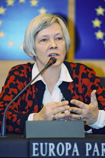 Fotogrāfija 1: Press Conference at the European Parliament in Strasbourg