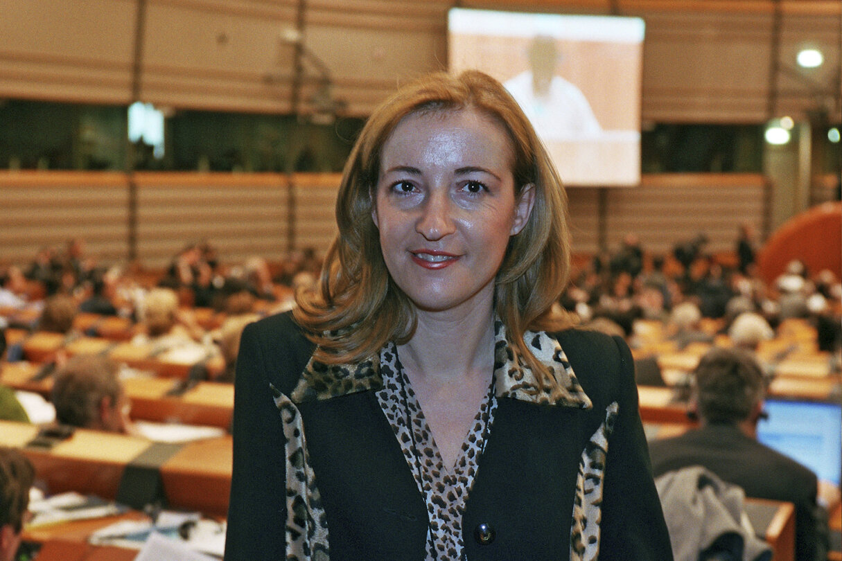 Maria Isabel SALINAS GARCIA at the EP in Brussels.