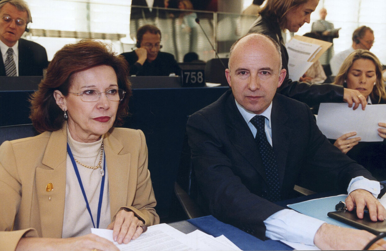 Jose Javier POMES RUIZ in Plenary Session in Strasbourg.