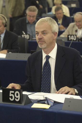 Lapo PISTELLI in plenary session in Strasbourg.