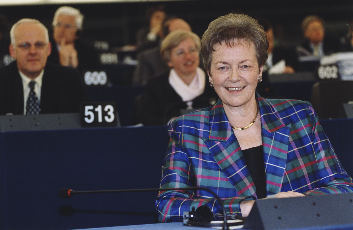 Hedwig KEPPELHOFF-WIECHERT at the EP in Strasbourg.