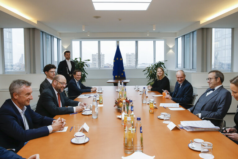 Fotografia 1: Martin SCHULZ - EP President meets with the President of Estonia