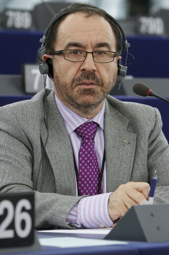 Fotografie 4: Andres PERELLO RODRIGUEZ in plenary session in Strasbourg.