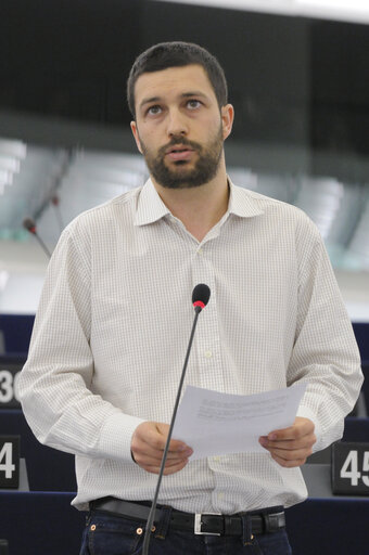 Fotografija 15: Debate on the EU Tomato import from Morocco. Plenary Session in Strasbourg. Week 14.