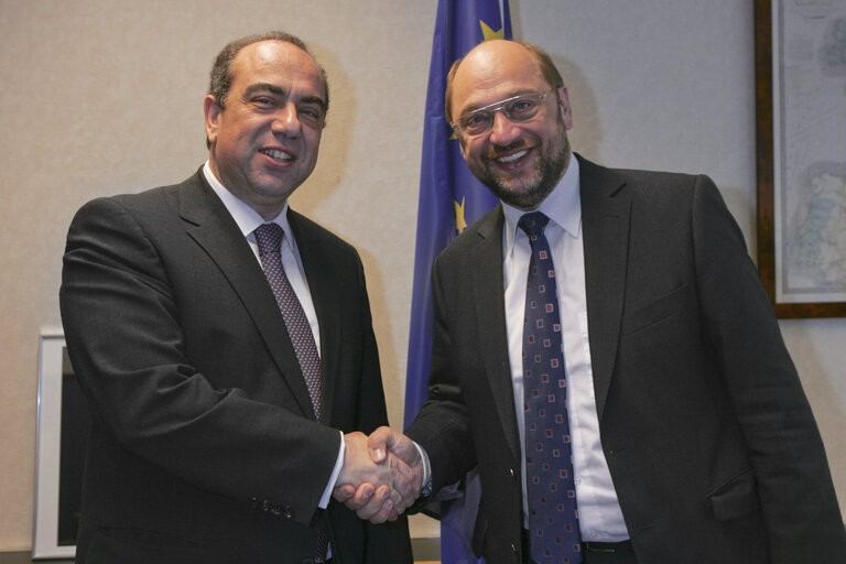 Fotografia 1: MEP SCHULZ meets Foreign Minister of Cyprus