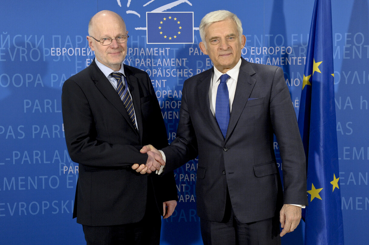 EP President Jerzy BUZEK meets Staffan NILSSON President of the European Economic and Social Committee